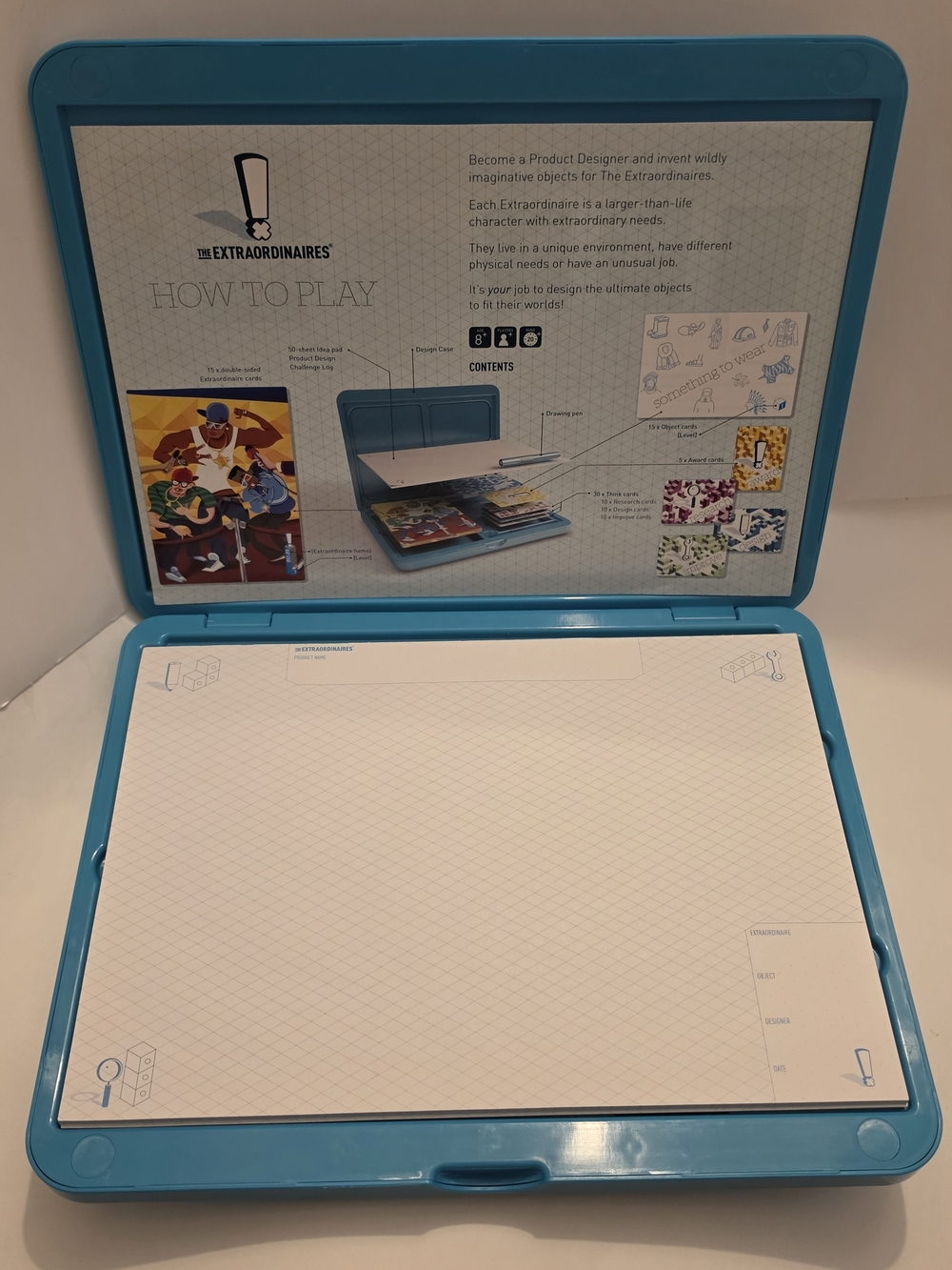 The Extraordinaire's Design Kit Travel Portfolio in Bright Turquoise